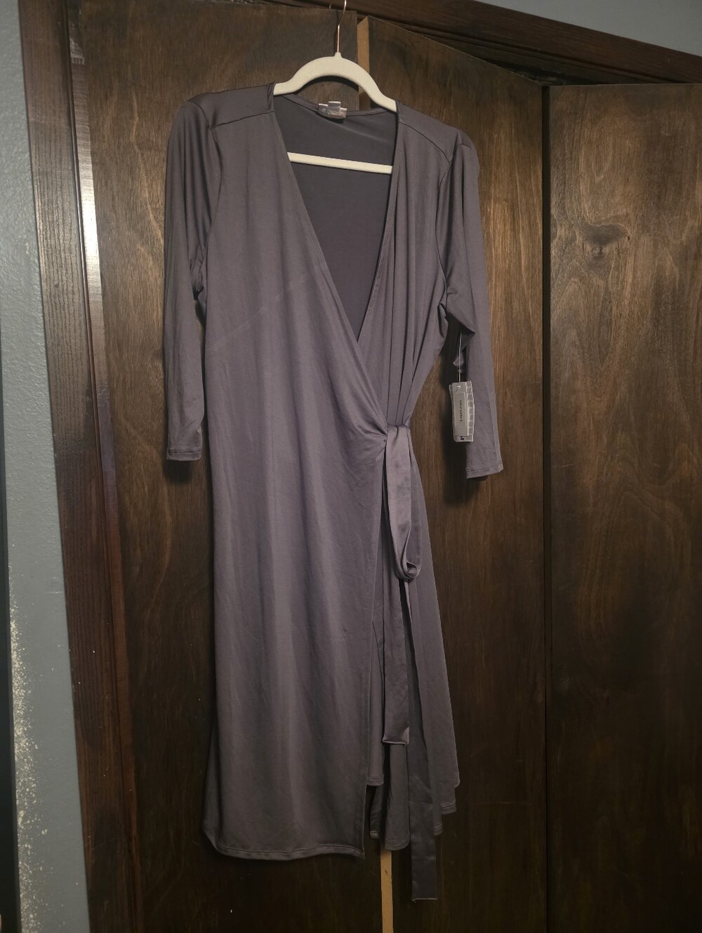 LuLaRoe Dusty Purple Long-Sleeve Wrap Dress